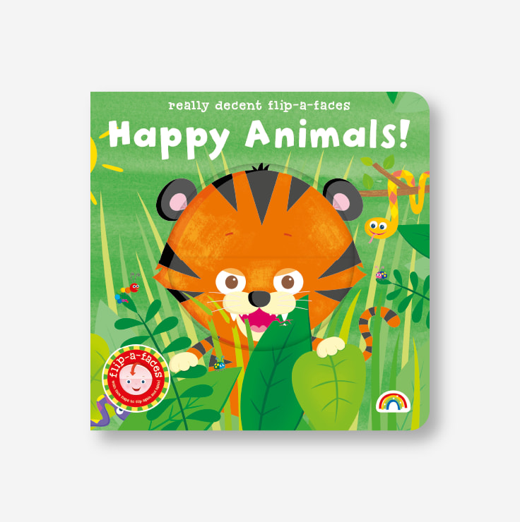 Flip a Face: Happy Animals! cover