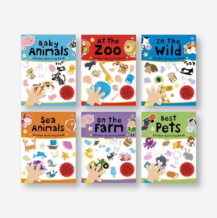 Sticker activity suitcase Animals Really Decent Books Really