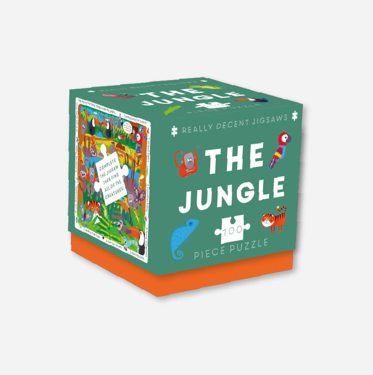 Jigsaw cube - the jungle box