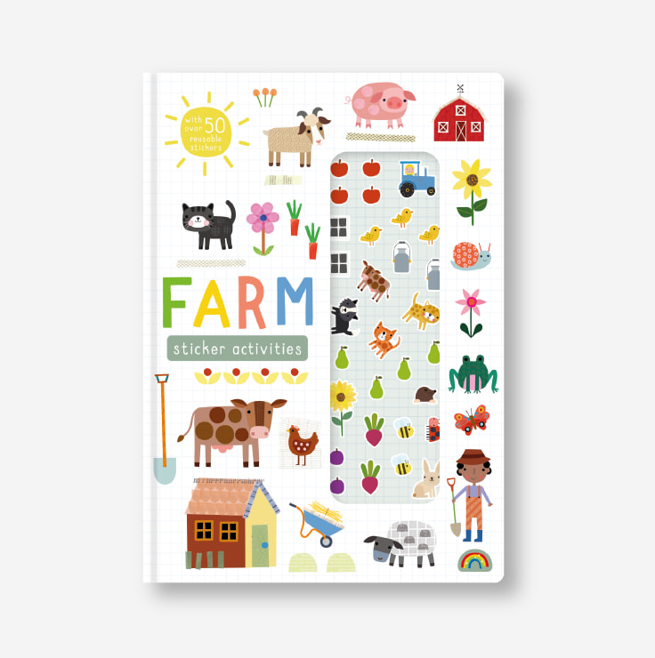 Stretchy stickers farm cover