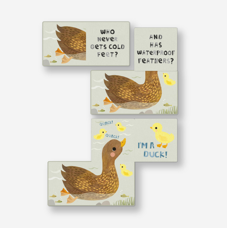 Who am I I'm a sheep open fold out spread